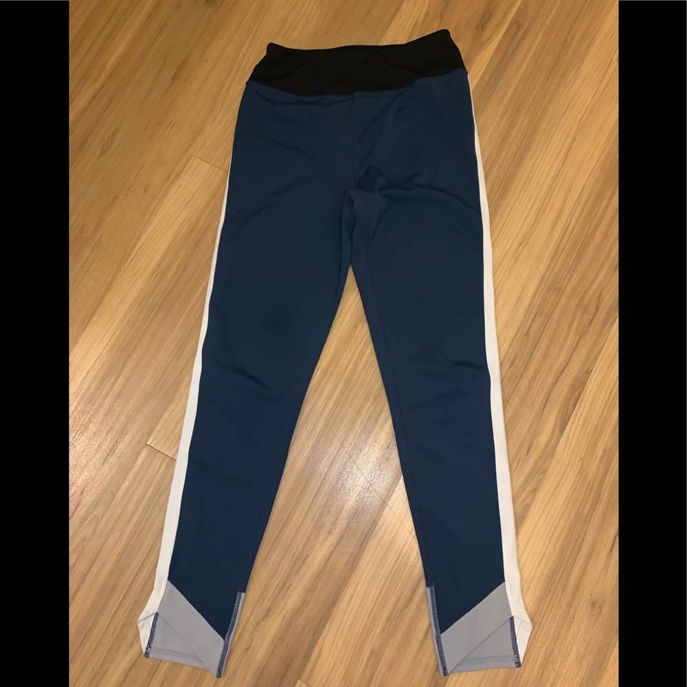 Zella sz XS workout pants colorblock navy